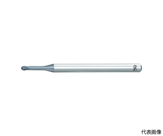 超硬ボールエンドミル WXLコート2刃（深リブボール形） ボール半径0.6mm 刃長1mm 首下長4mm 3111240