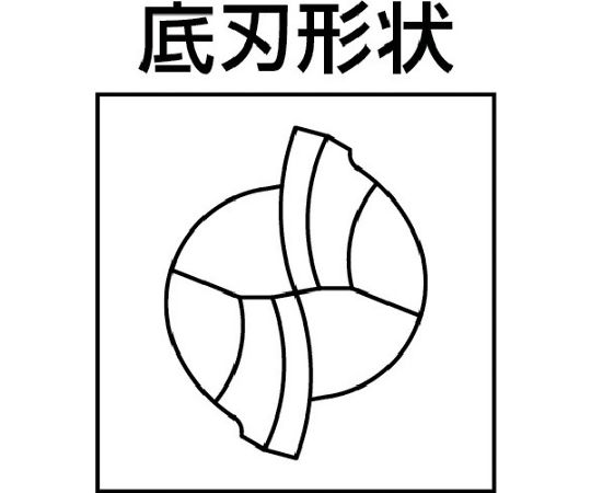 無限コーティング 2枚刃ボールエンドミル　MSB230 R2.75