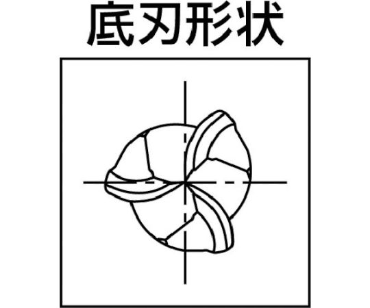 61-1297-60 超硬ボールエンドミル フェニックス ペンシルネック