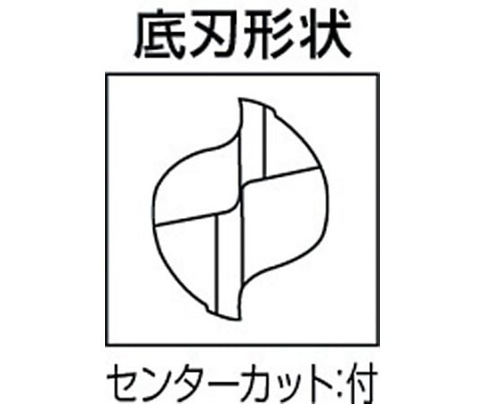 61-1298-60 2枚刃バイオレット ハイススクエアエンドミルミディアム刃