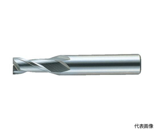 2枚刃汎用 ハイススクエアエンドミルショット刃長（S）6mm