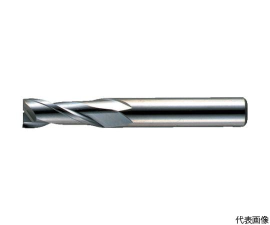 2枚刃 エンドミル  39.0㎜ 61-1300-39 2枚刃汎用 ハイススクエアエンドミルミディアム刃長