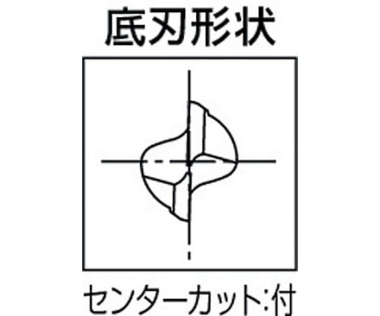 61-1302-17 ハイススクエアエンドミル 2刃ショート 刃径4.5mm シャンク