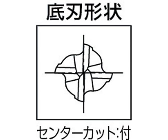 61-1305-52 ハイススクエアエンドミル XPM多刃ロング 4刃 刃径19mm 刃