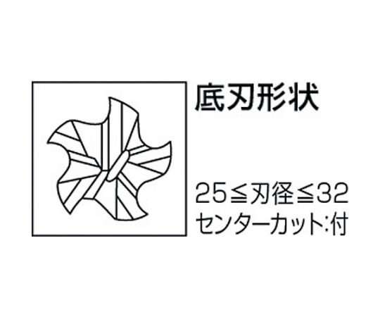 61-1306-76 5枚刃バイオレットファイン ハイスラフィングエンドミル