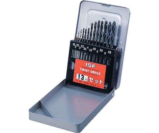 ストレートドリル 13本組セット（スチールケース入り）