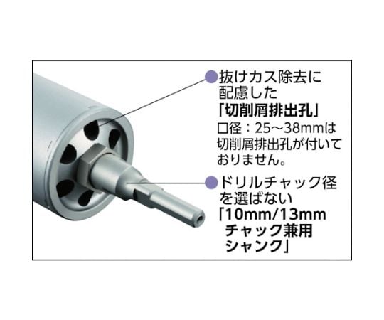 ユニカ ESコアドリル 乾式ダイヤ32mm ストレートシャンクES-D32ST(32MM