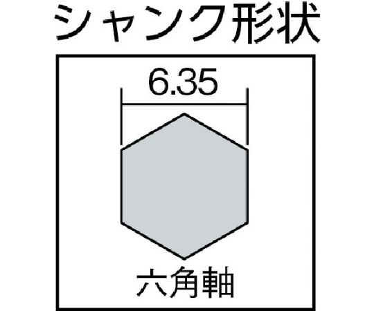 6角軸コンクリートドリル5.3mm