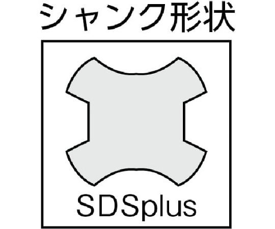 61-1426-34 コンクリートドリル デルタゴンビットSDSプラス 5本入り ...