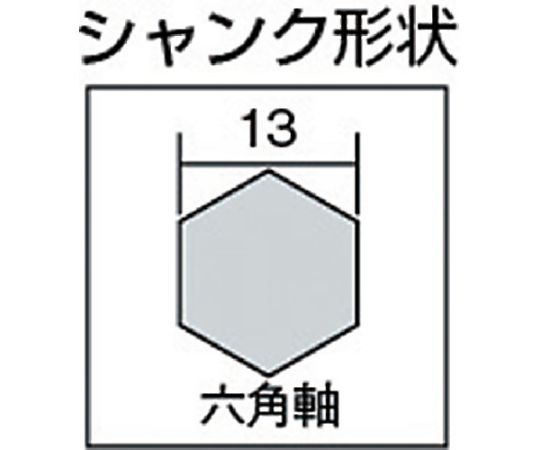 コンクリートドリル 六角軸ビット ロングタイプ 16.0×505mm　HEXL16.0X505