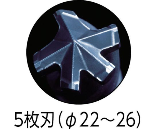 61-1430-55 デルタゴンHEXビットΦ26.0×280mm DLHEX260 【AXEL】 アズワン