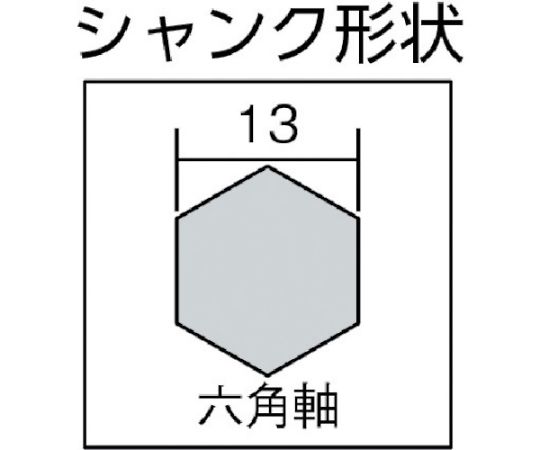 61-1430-55 デルタゴンHEXビットΦ26.0×280mm DLHEX260 【AXEL】 アズワン