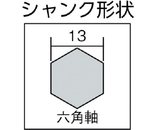 アンカードリルADX2-HEXL　全長420タイプ　刃径28mm　ADX2-28.0HEXL