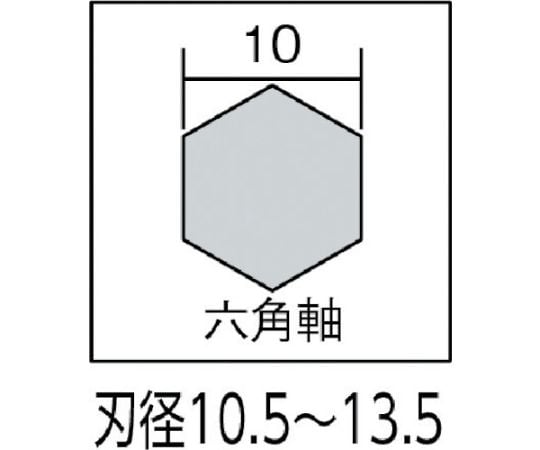 61-1433-14 ロングドリル 刃径10.5mm シャンク径10mm 全長500mm 5L-105