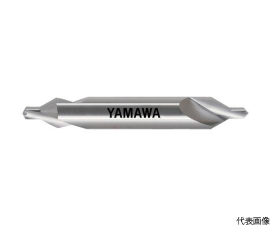 61-1477-21 強ねじれ溝JIS A形60° センタ穴ドリル CESA 10X60°X25