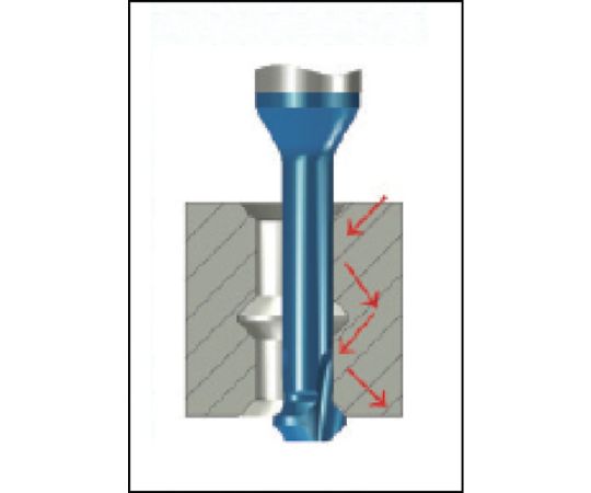 裏座ぐりミニチャンファー90°刃　刃径4.0mm