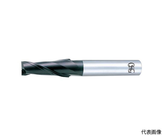 61-1525-76 超硬スクエアエンドミル FXコート2刃 ショート 外径1.5mm