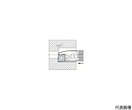 内径・奥端面加工用超硬防振バー E-SCLP-A（N）　E12Q-SCLPR08-14A