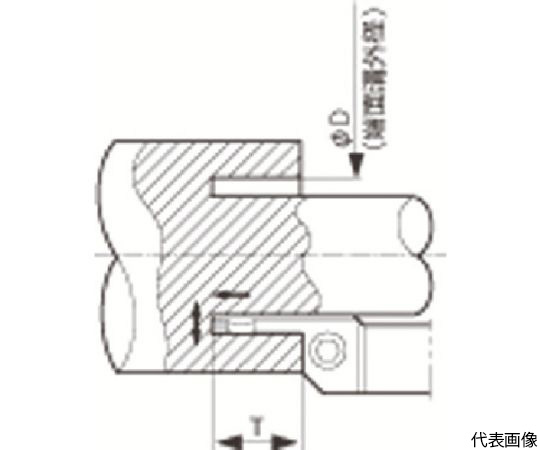 多機能・端面溝入れ加工用ホルダ KFMS　KFMSR2525M5070-4