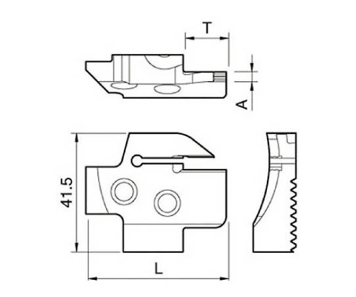 京セラ 溝入れ用ホルダ KGDFR1004BC