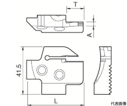 京セラ KGDFR704BC 溝入れ用ホルダ-