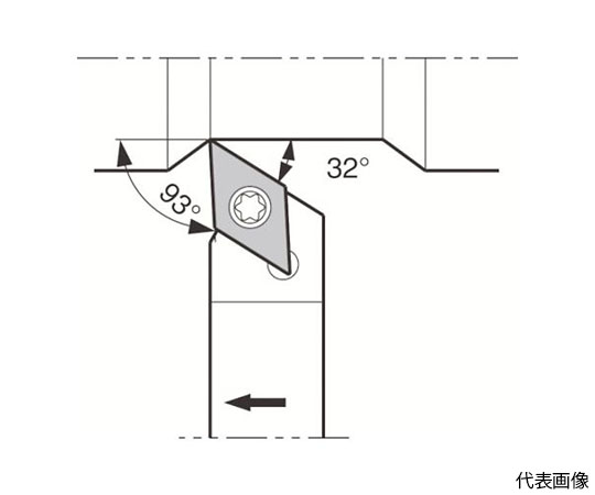 61-1554-78 外径・倣い加工用スモールツールホルダ SDJC-FF SDJCR1212F