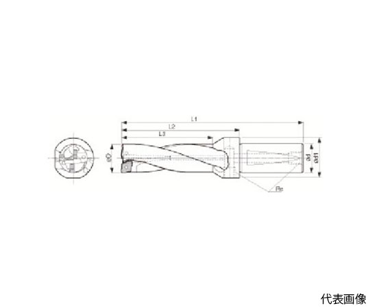 61-1558-23 マジックドリル DRZ型用ホルダ 加工深さ3×DC S20-DRZ1339