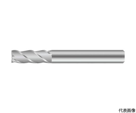 超硬スクエアエンドミル アルミニウム・非鉄金属用不等分割エンドミル 3NESM 刃径6mm 刃長16mm 全長50mm シャンク径6mm