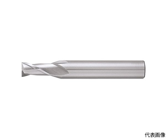61-1674-45 NKショート刃エンドミル 2枚刃 3.7MM 2NKS3.7 【AXEL