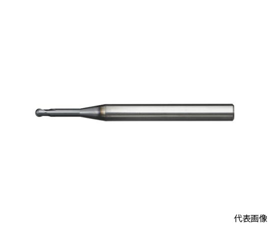 超硬ロングネックボールエンドミル（2枚刃） R0.3×首下長4.5