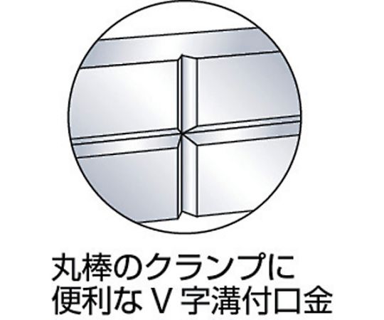 61-1816-61 精密バイス 75mm 浮き上がり防止構造タイプ TVD-75A 【AXEL