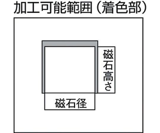 マグネットホルダ アルニコ磁石 吸着力9N 外径10mmX高さ15mm NH-001