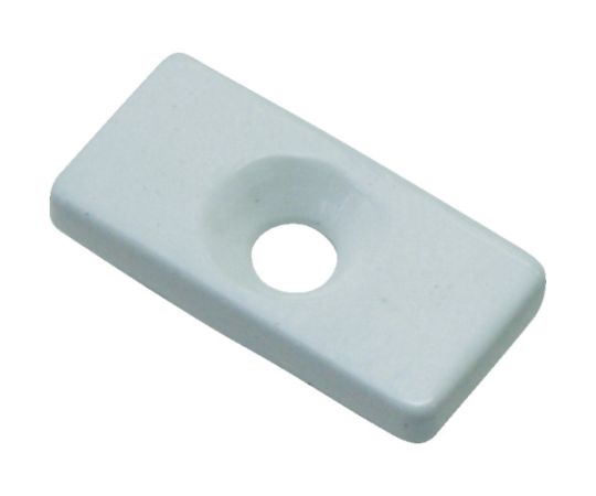 ネオジムポリアミド磁石 1袋2個入（角形・白・穴あり）