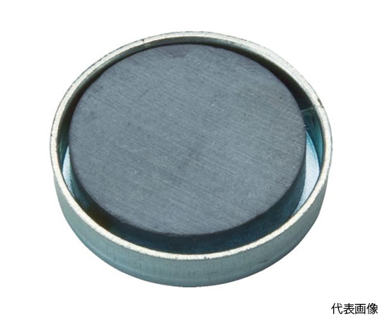キャップ付フェライト磁石 丸形 外径17.5mmX厚み5mm10個入