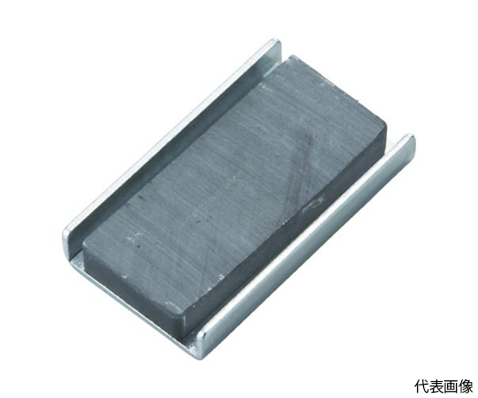 キャップ付フェライト磁石 角形 60mmX23.8mmX6.8mm 5個入