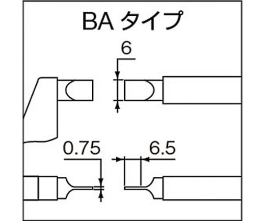 直進式ブレードマイクロメーター BAタイプ 測定範囲25～50mm　MC201-50BA