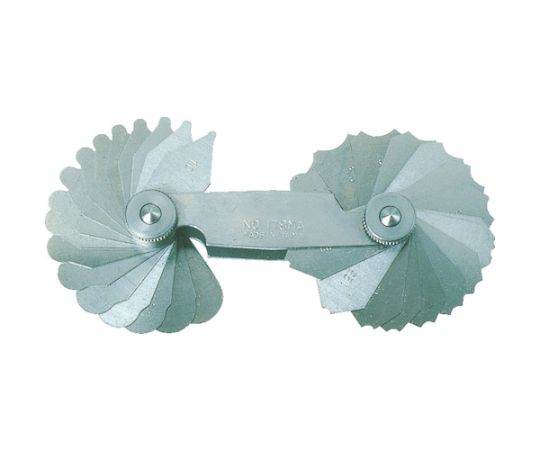 ラジアスゲージ　測定範囲7.5～15.0　32枚組