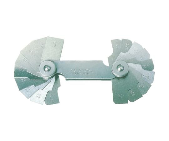 ラジアスゲージ　測定範囲5.50～13.0　16枚組