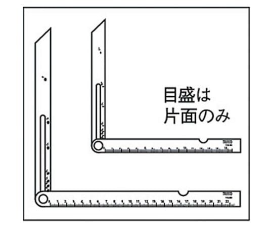 目盛付き自由スコヤ　150mm　TJS-150