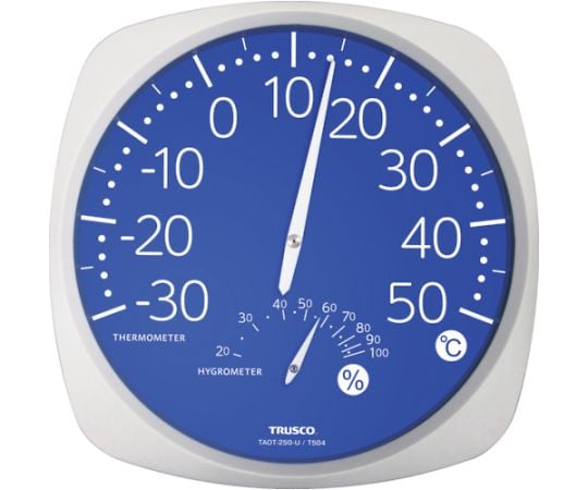 大型アナログ温湿度計