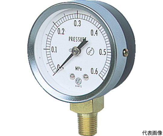 JIS汎用形圧力計A枠（テーパー） 圧力レンジ（MPa）：0.0～0.10 GS50-171-0.1MP