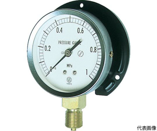 JIS汎用形圧力計（B枠） 圧力レンジ（MPa）：0.0～0.10 GS51-231-0.1MP