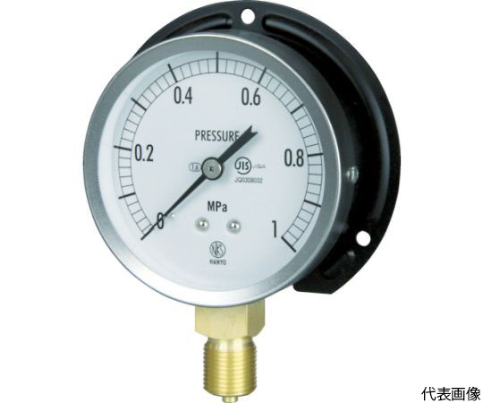 JIS汎用形圧力計（B枠） 圧力レンジ（MPa）：0.0～10.00 GS51-231-10.0MP