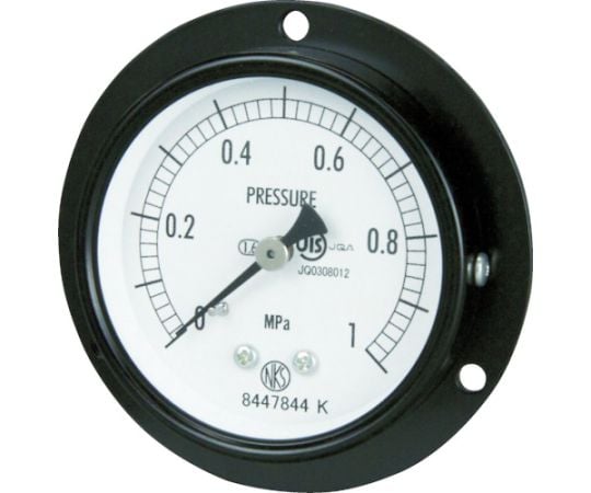 普通形圧力計　D枠埋込型　Φ60最小目盛0.002