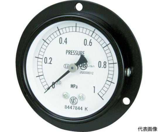 普通形圧力計　D枠埋込型　Φ60最小目盛0.005
