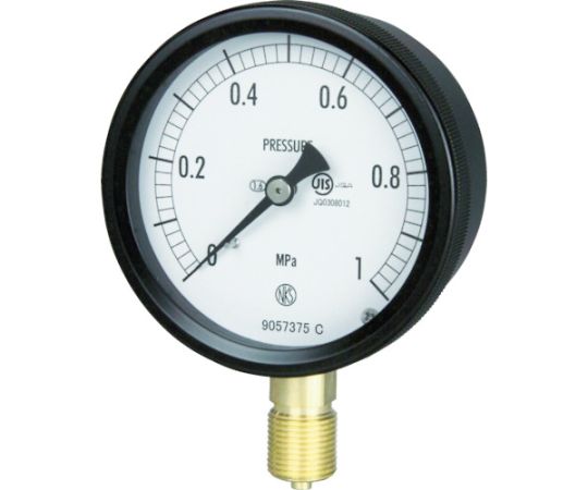 密閉形圧力計　A枠立型　Φ75　最小目盛0.002