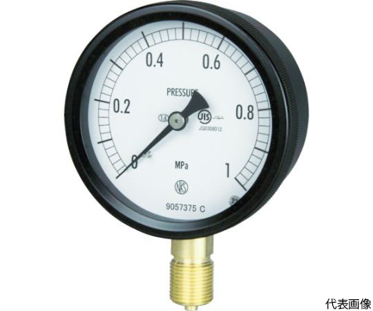 密閉形圧力計　A枠立型　Φ75　最小目盛0.100