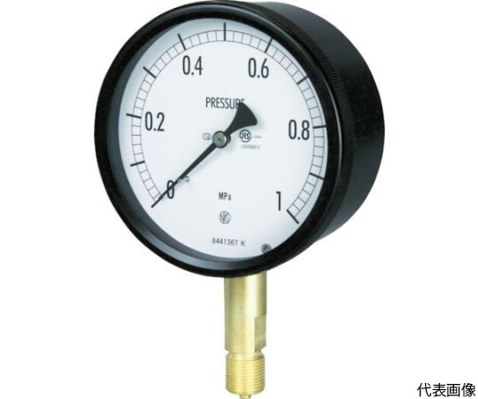 密閉形圧力計　A枠立型　Φ100　最小目盛0.002