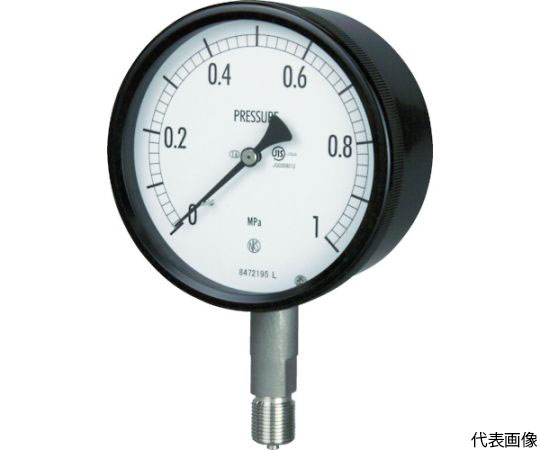 密閉形圧力計　A枠立型　Φ100　最小目盛0.200