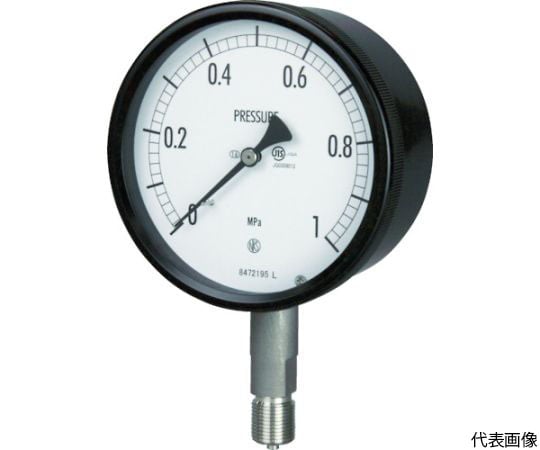 密閉形圧力計　A枠立型　Φ100　最小目盛0.002